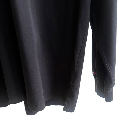 Tommy Hilfiger Vintage Polo Long Sleeve Black Size XL Pinehurst 1895 Preppy Golf - Picture 5 of 10